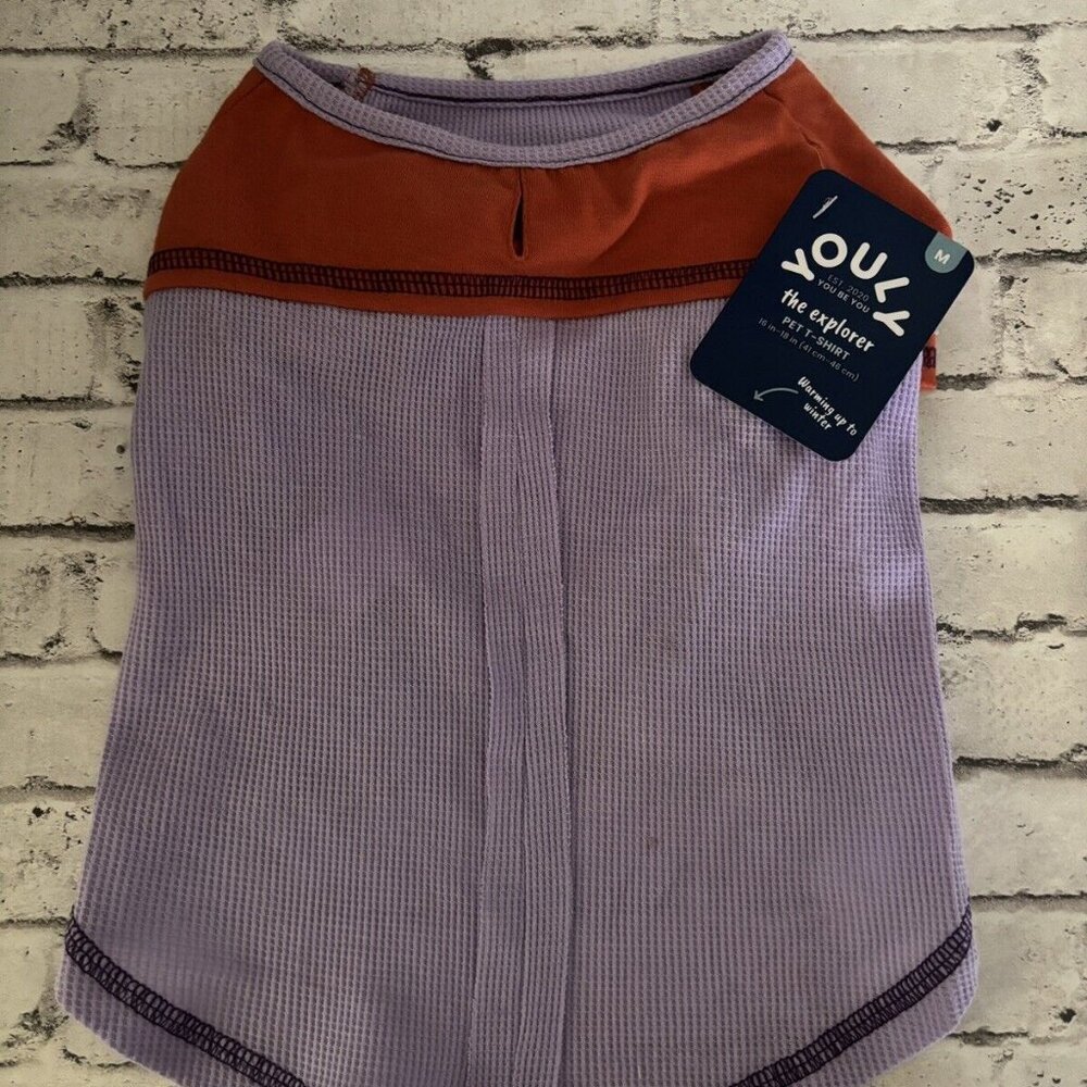 Youly The Explorer Purple Dog Shirt Size M NWT
